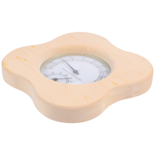 2Pièces Mesureur Température Humidité Bois Sauna Simple Lecture