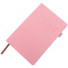 3Stk A5 Tagesplaner 2026 Rosa PU Leder Journal Kalender Organizer