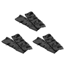 12Paare Damen Punk Spitzenhandschuhe Fingerlos Goth Kostüm
