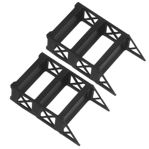 8Pièces Rangement Voitures Miniatures Plastique Noir Design Compact