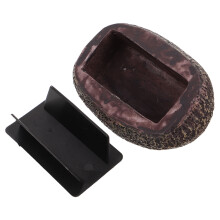 4Pcs Decorative Resin Stone Key Holder Dark Brown Outdoor Key Storage