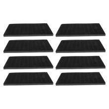 24Stk Schwarze Ringschwammpolster Schmuck Display Organizer Stauraum