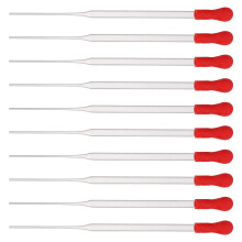 40Pcs Reusable Transparent Pipettes for Precise Wine Sample Extraction