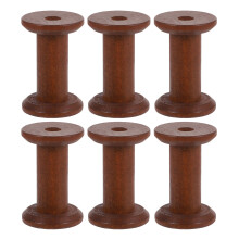 24Pcs Wooden Embroidery Thread Spools Vintage Organizer for Crafts