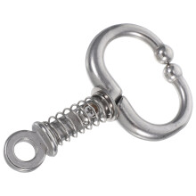 5Pcs Silver Bull Nose Rings for Cattle Farm Durable Steel Nose Studs