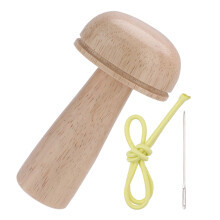 5Pcs Durable Mushroom Darner Needles with Holder for Home Sewing