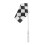 3Pcs Small Checkered Flags LED Light Up Lightweight for Race Party 1