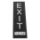 5Pcs Office Use Black Acrylic Braille Exit Sign Self-Adhesive Safety 1