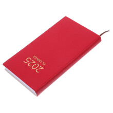 4Pcs Red 2025 Planner Monthly Weekly Schedule Notebook