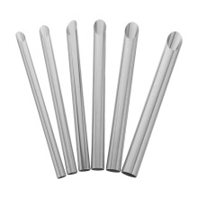 12Pcs Metal Hole Puncher Kit for Clay Ceramics Pottery Silver Durable