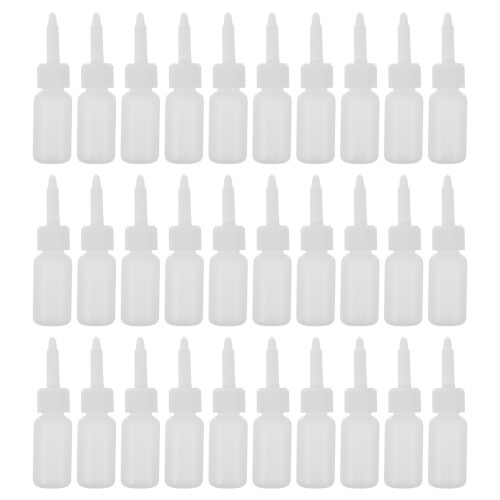 50Pcs White Plastic Pigment Containers for Refill