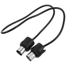 5Pcs Multifunctional Black Midi Cables 5-Pin for Drum and Keyboard Use