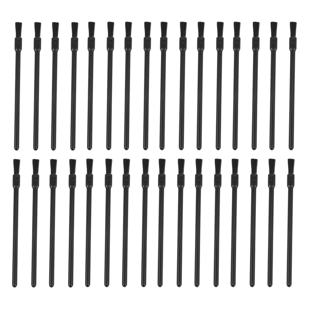 Inoomp Black 150Pcs Nylon Lip Gloss Wands Disposable Makeup Applicators Color