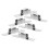 12Pcs Silver Sliding Door Track Replacement Heavy Duty Steel Rollers 1