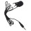 4Pcs Compact Lavalier Microphone Clip Black Metal Plastic for Home Use 1