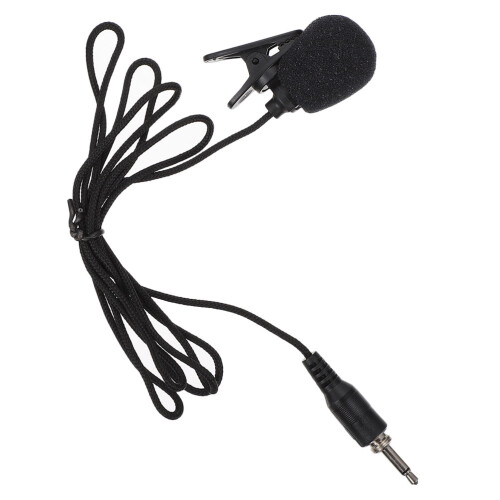 4Pcs Compact Lavalier Microphone Clip Black Metal Plastic for Home Use