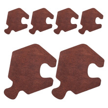 24Pcs Wooden Drink Coasters Coffee Bar Hexagonal Heat Resistant Pads