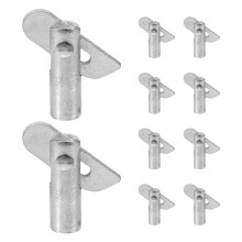 30Pcs Steel Cabinet Shelf Support Pegs Silver Durable Pins