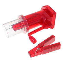 4Pcs Household Red Plastic Braiding Machine Hand Cranked Yarn Winder