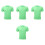 4St Polyester T-Shirt Casual Hals Ademend 5