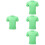 4St Polyester T-Shirt Casual Hals Ademend 8