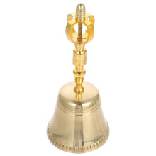 2Stk Kupfer Handglocke Golden, Laut, Für Schule & Tempel