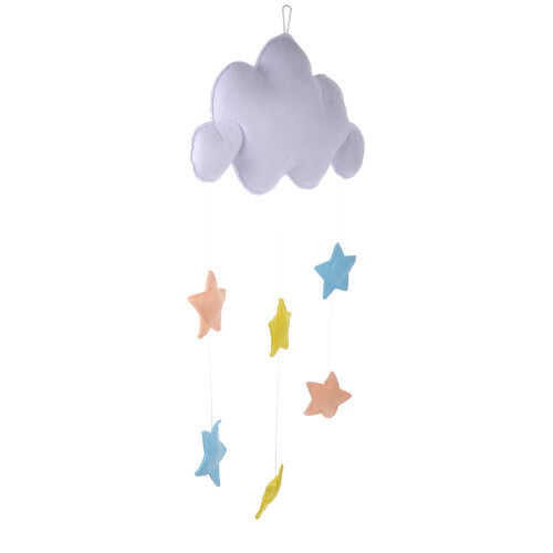 2Pcs Felt Cloud Hanging Decorations White Wall Hangings for Bedroom
