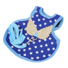 2Pcs Wear-Resistant Blue Chicken Walking Harness Portable Vest