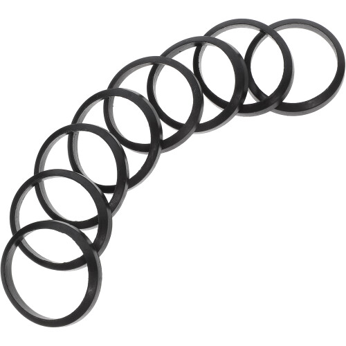 16Pcs Flexible Black Rubber Hose Gaskets Drain Pipe Leakproof Washers