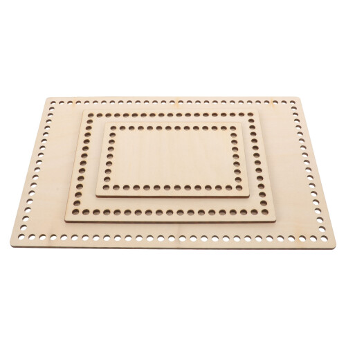 9Stk Holz Korbboden Khaki Handarbeit DIY Flechtbasis 1