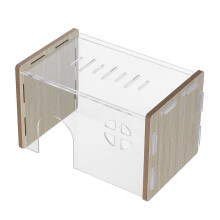 5Stk Hamster Unterschlupf Holz Transparent Bequem Und Langlebig