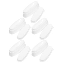 10Pièces Boîte Stockage Poudre Trempage Ongles Portable Durable