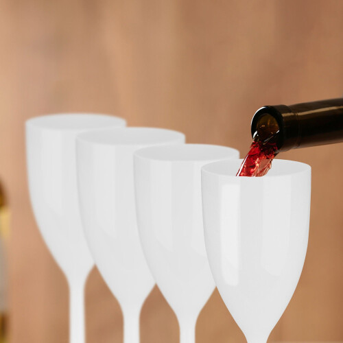 Bicchieri da vino in plastica, set da 6 1