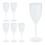 Bicchieri da vino in plastica, set da 6 10