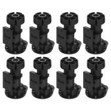 36Sets PP Heavy Duty Cabinet Leveling Feet for Home Furniture Black