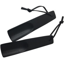 6Pièces Chausse-Pied Bois Portable Court Noir Pour