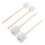 4Pièces Maillets Percussion Feutre Pour Tambour Beige Bois 1