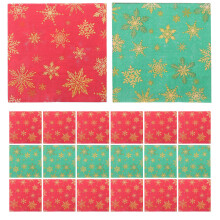 400Pcs Paper Snowflake Napkins Assorted Colors Disposable Party Use
