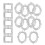 90Pcs Creative Silver Resin Mini Photo Frames for DIY and Home Decor 1