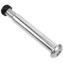 2Pcs Heavy Duty Cast Bike Pedal Bolts Silver Secure Clamp