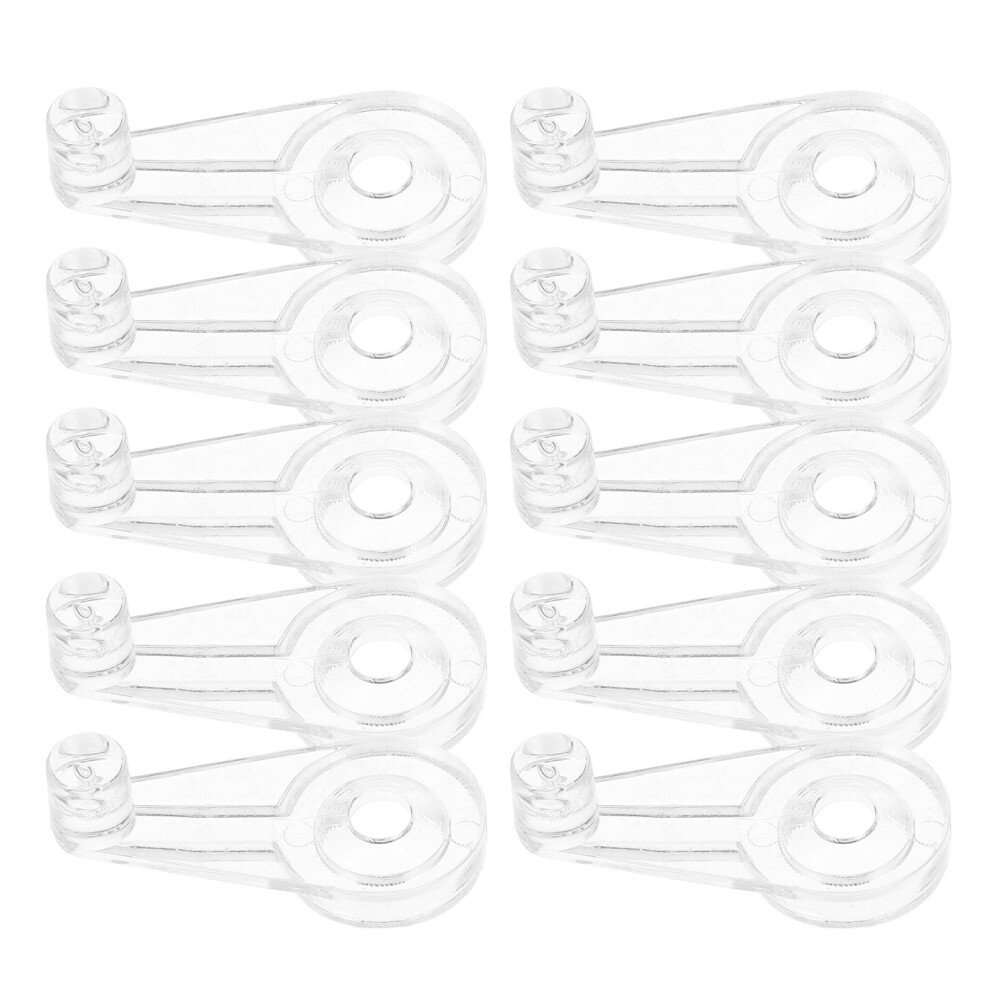 200Pcs Transparent Glass Fixing Clamps For Wardrobe Doors Indoor Use 3643339742332