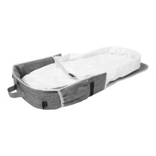 2St Baby Reiskot Grijs Met Opvouwbaar Ontwerp En Bedinbed