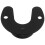 4Pièces Support Tube Rond Acier Noir Pour Tringle Dressing 1