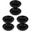 6Pièces Cendrier Rond Noir Plastique Pour Compartiments Solide 4