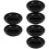 6Pièces Cendrier Rond Noir Plastique Pour Compartiments Solide 8