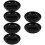 6Pièces Cendrier Rond Noir Plastique Pour Compartiments Solide 9