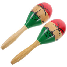 6PiĂšces Ensemble Maracas Bois Musical Enfant Jouet Percussion Ăducatif