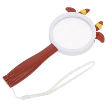 2Pièces Loupe Portable Enfant En ABS Café Jouet Scientifique Éducatif