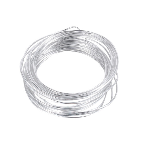 2Pièces Fil Aluminium Flexible Argenté Pour Support DIY Durable
