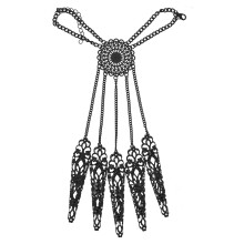 3Pièces Bracelet Ongles Fer Noir Pour Danse Ventre Accessoires Cosplay